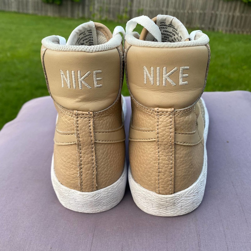 Nike Blazer Leather Mid 2016 Linen GS Sneaker SZ: Youth 5Y RARE 895850-202 - Picture 5 of 12